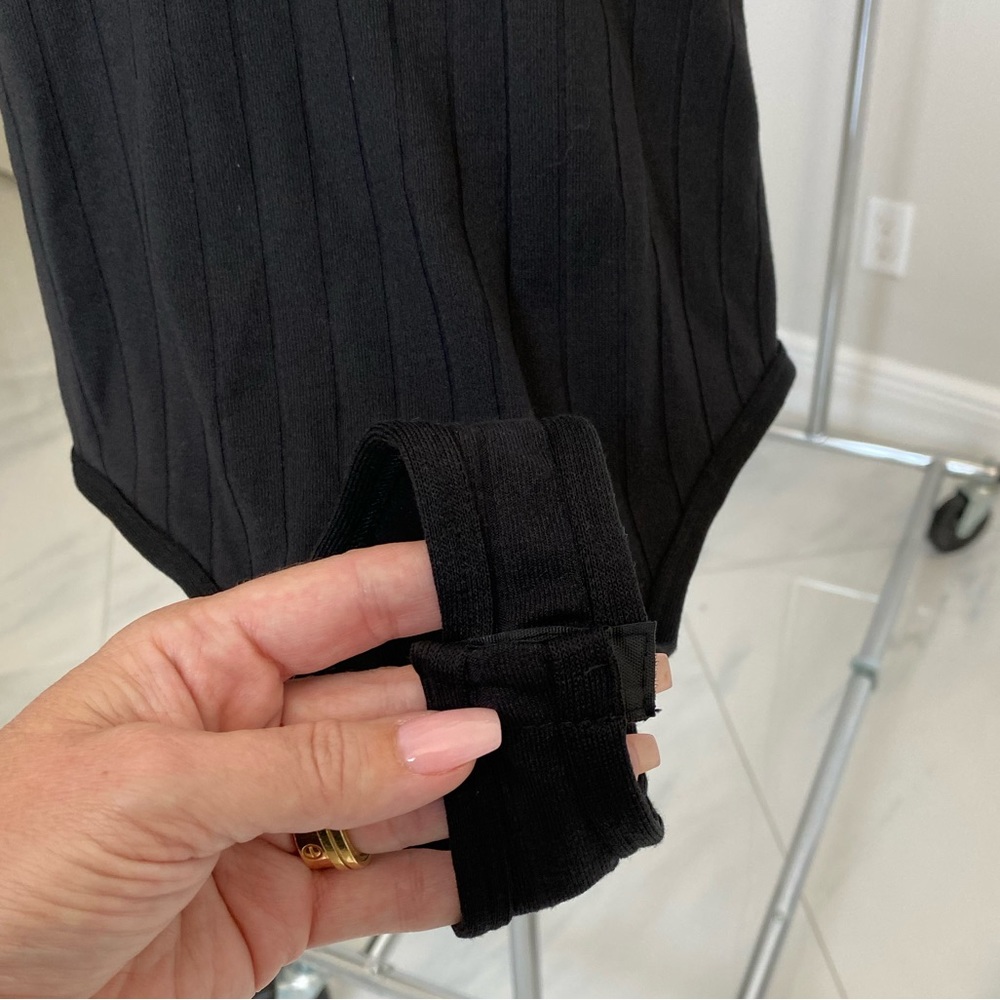 Black bodysuit ribbed small medium large NWT - Picture 5 of 16